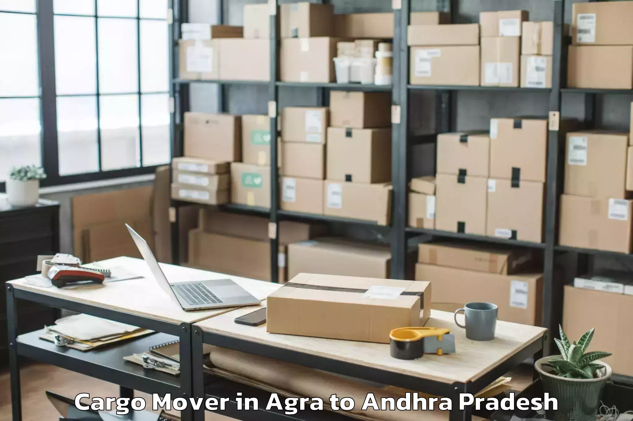 Professional Agra to Tenali Cargo Mover